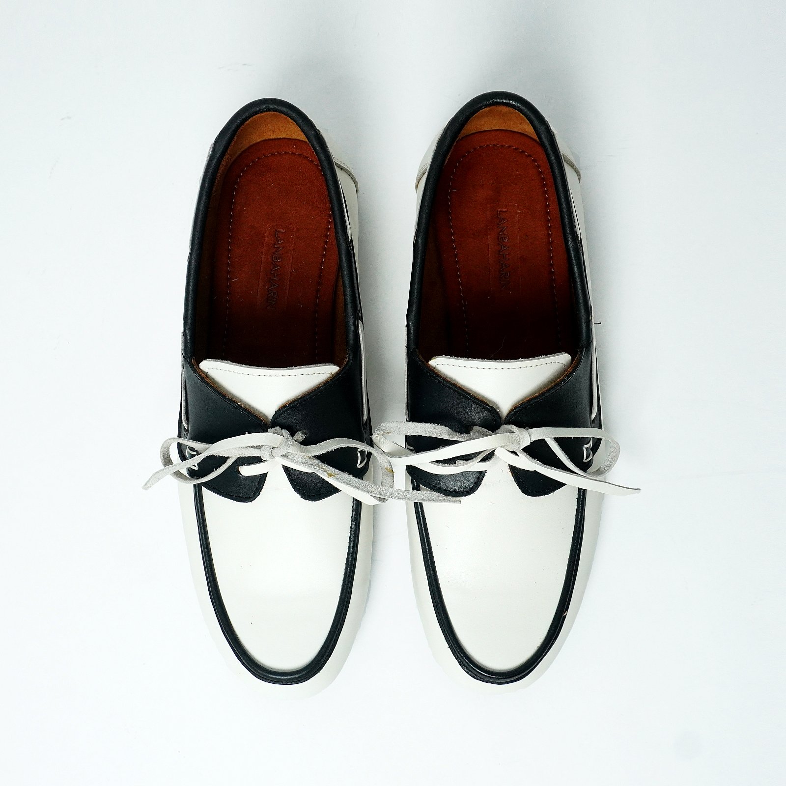 DECK MOCCASIN BLACK BLANCO
