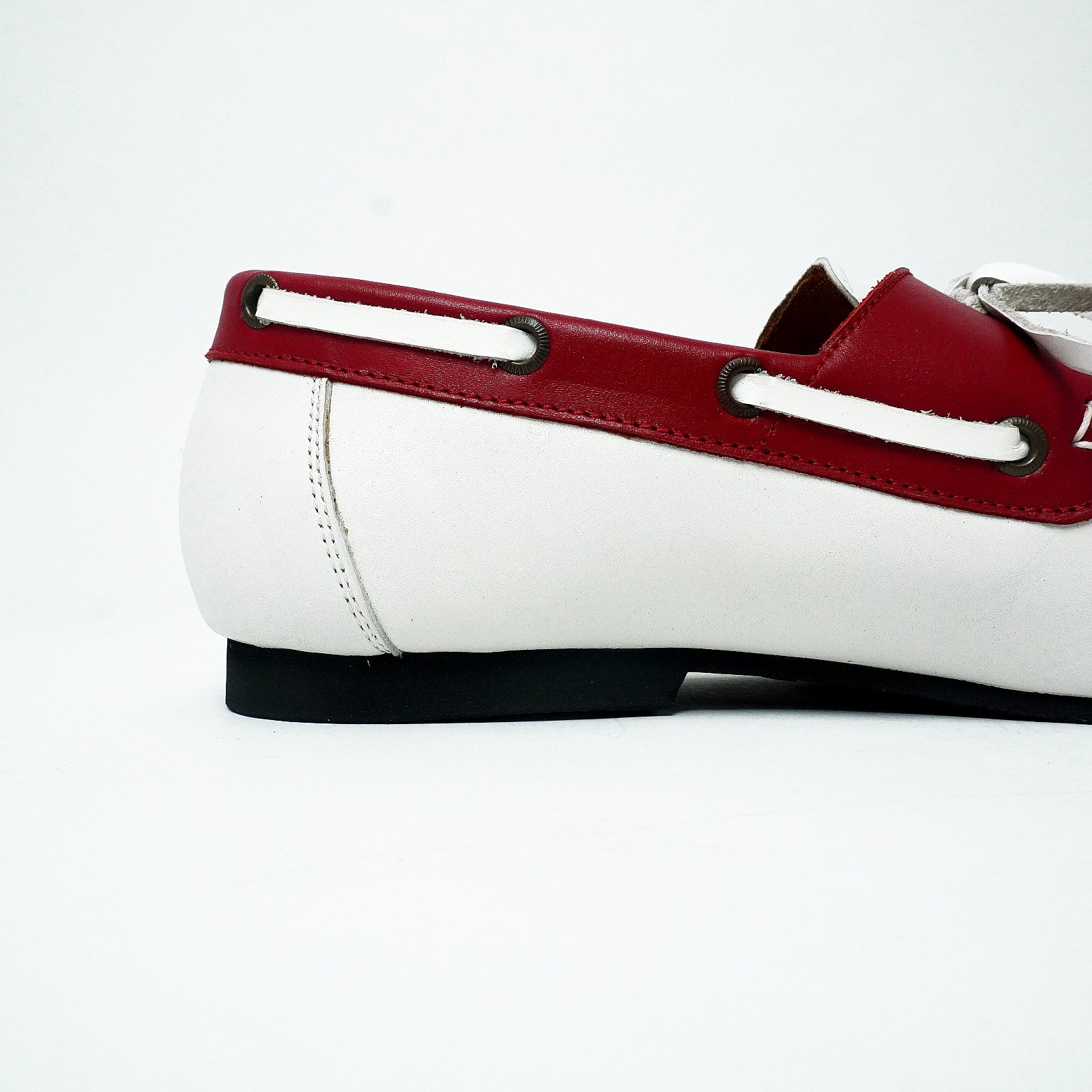 DECK MOCCASIN RED BLANCO