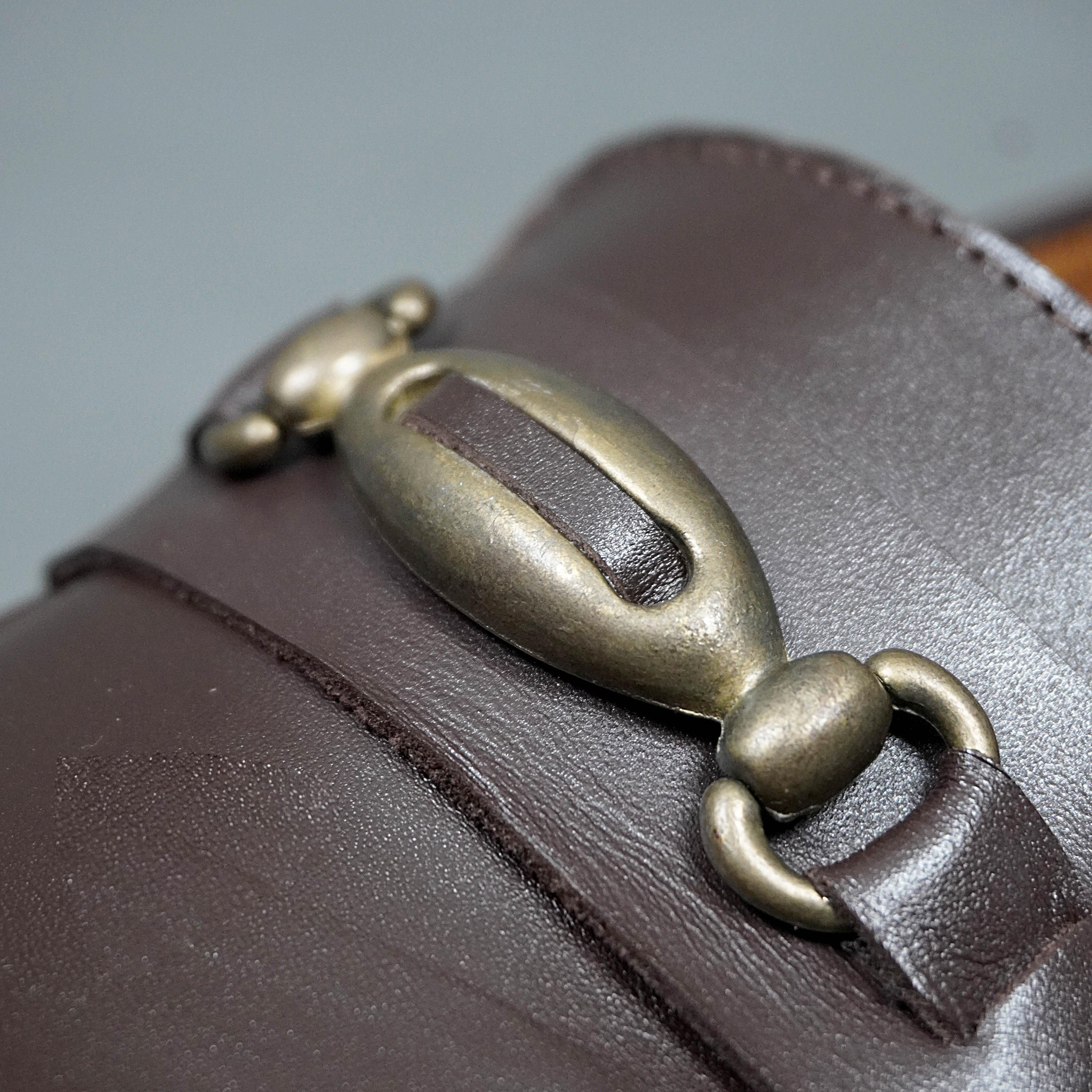 MOCCASIN HORSEBIT BUCKLE ESPRESSO