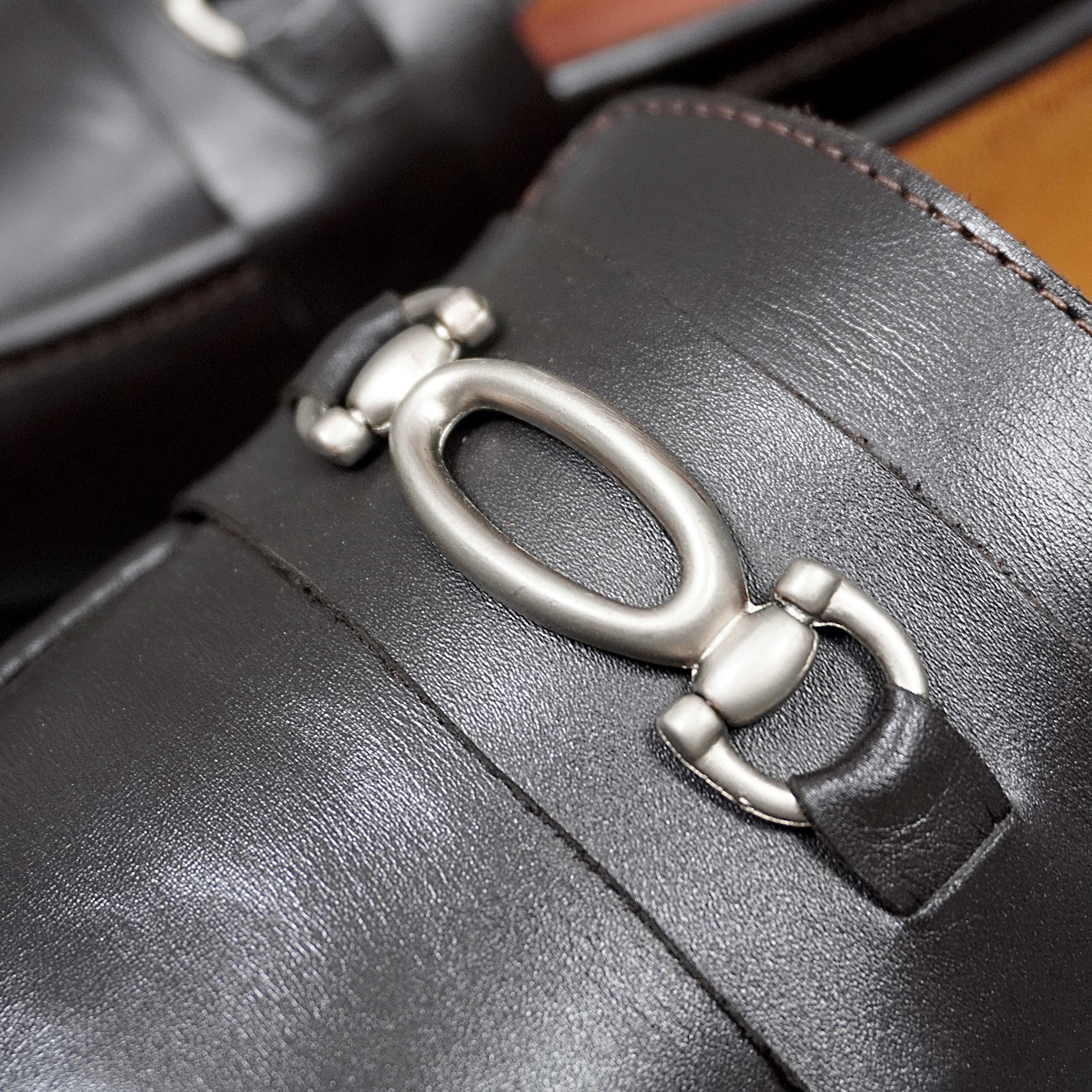 MOCCASIN HORSEBIT BUCKLE ESPRESSO