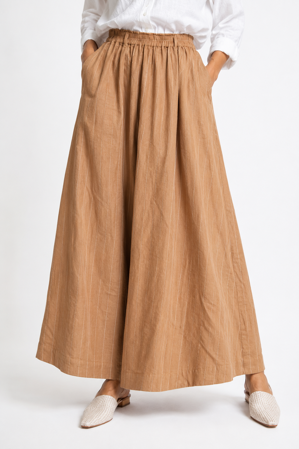 LINEN RAYON SKIRT