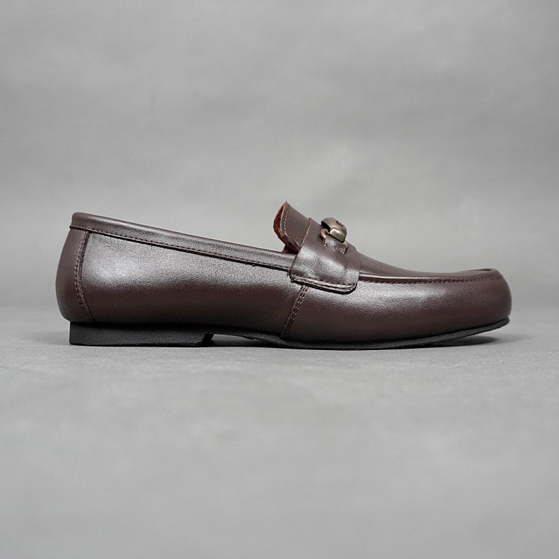 MOCCASIN HORSEBIT BUCKLE ESPRESSO