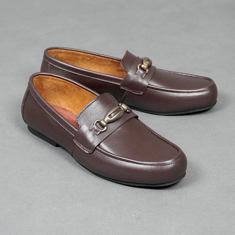 MOCCASIN HORSEBIT BUCKLE ESPRESSO