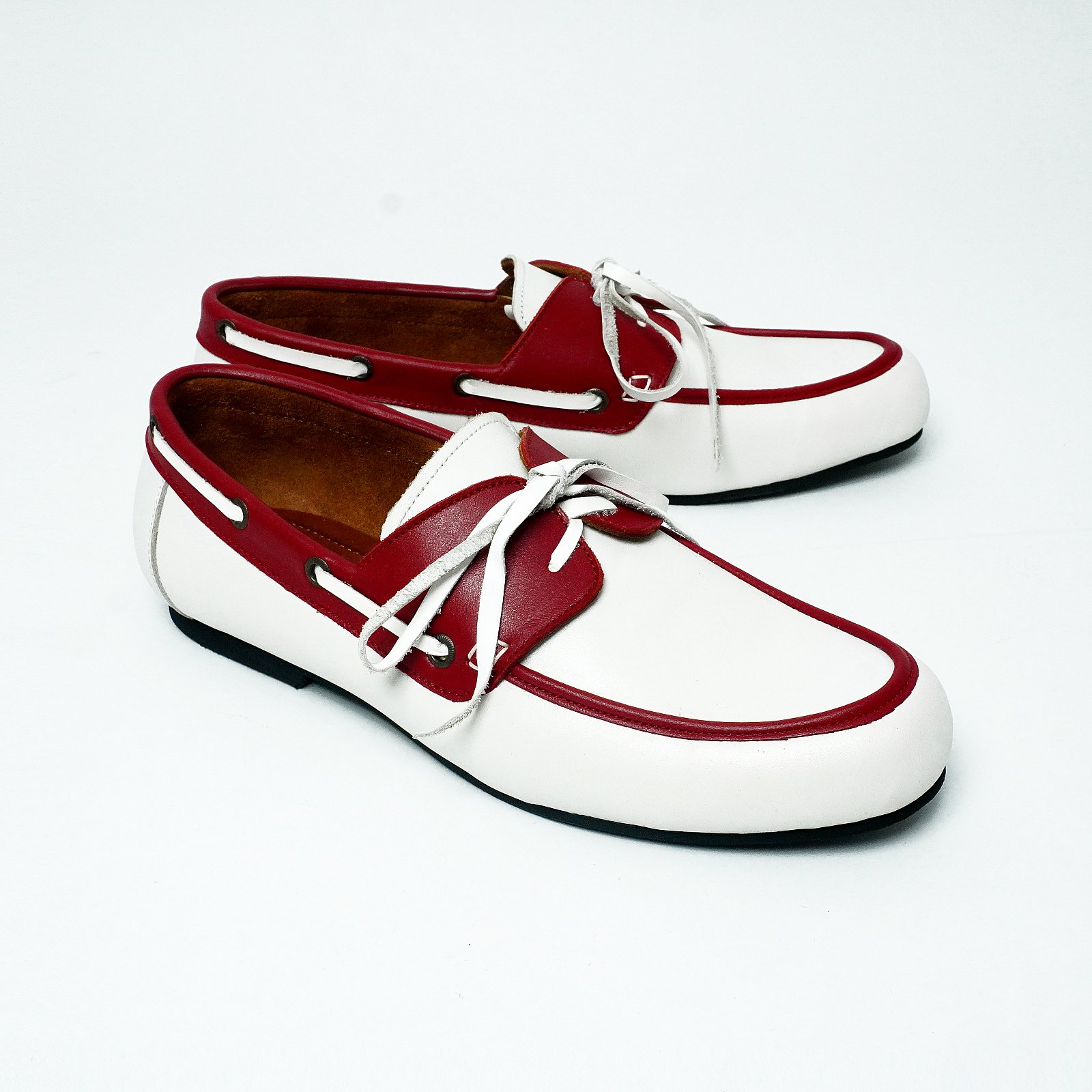 DECK MOCCASIN RED BLANCO