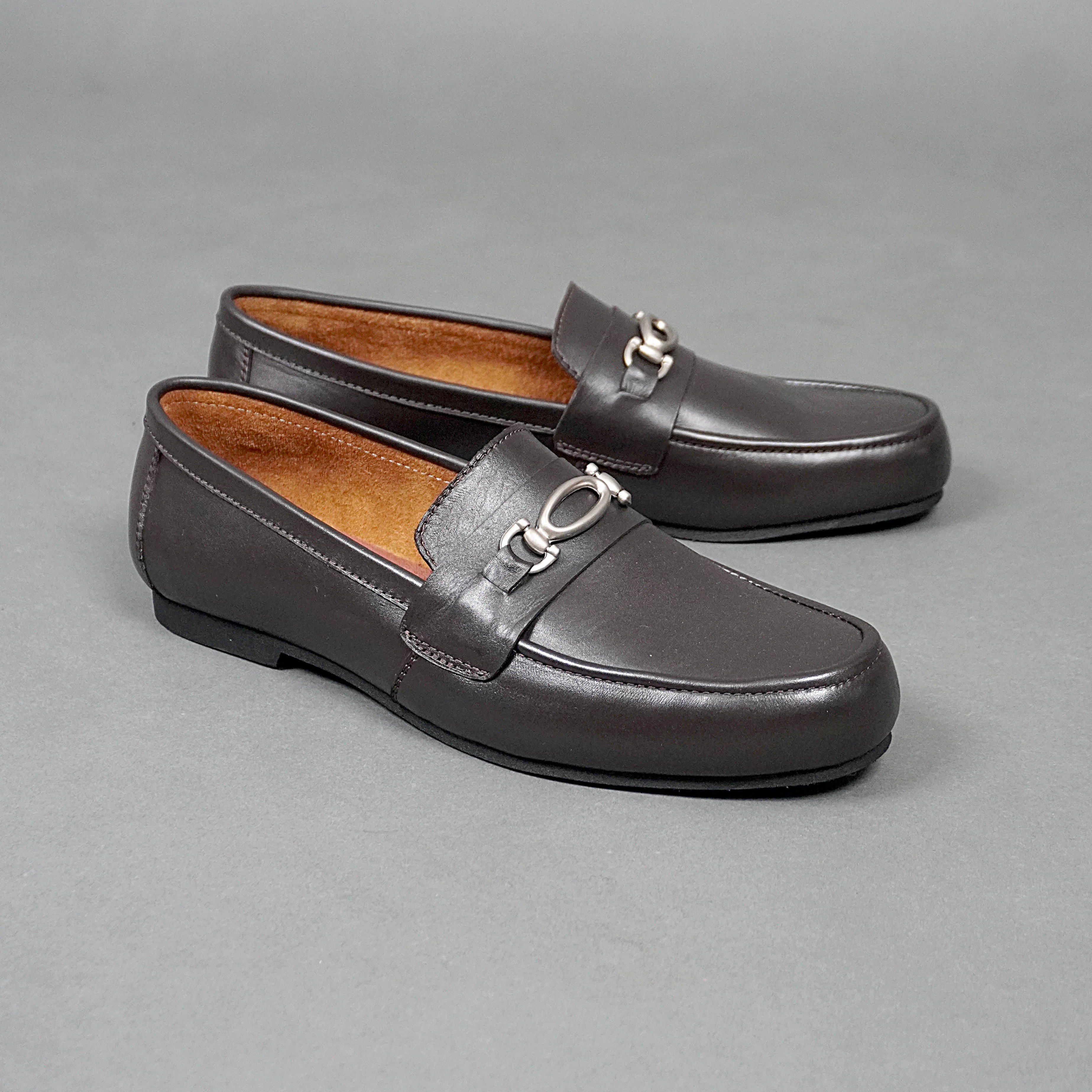 MOCCASIN HORSEBIT BUCKLE ESPRESSO